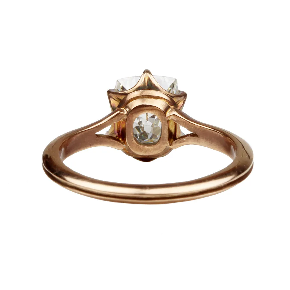 Bell & Bird Split Shank Solitaire with Scalloped Prongs