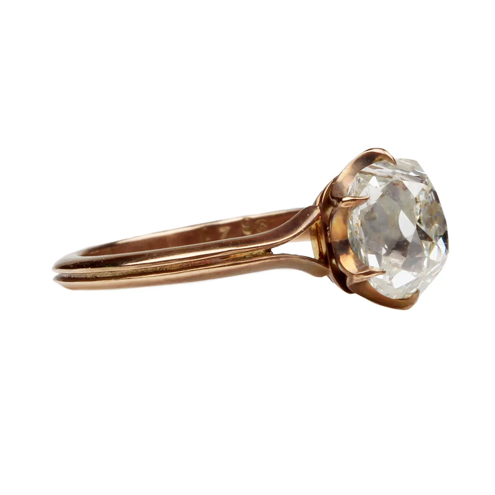 Bell & Bird Split Shank Solitaire with Scalloped Prongs