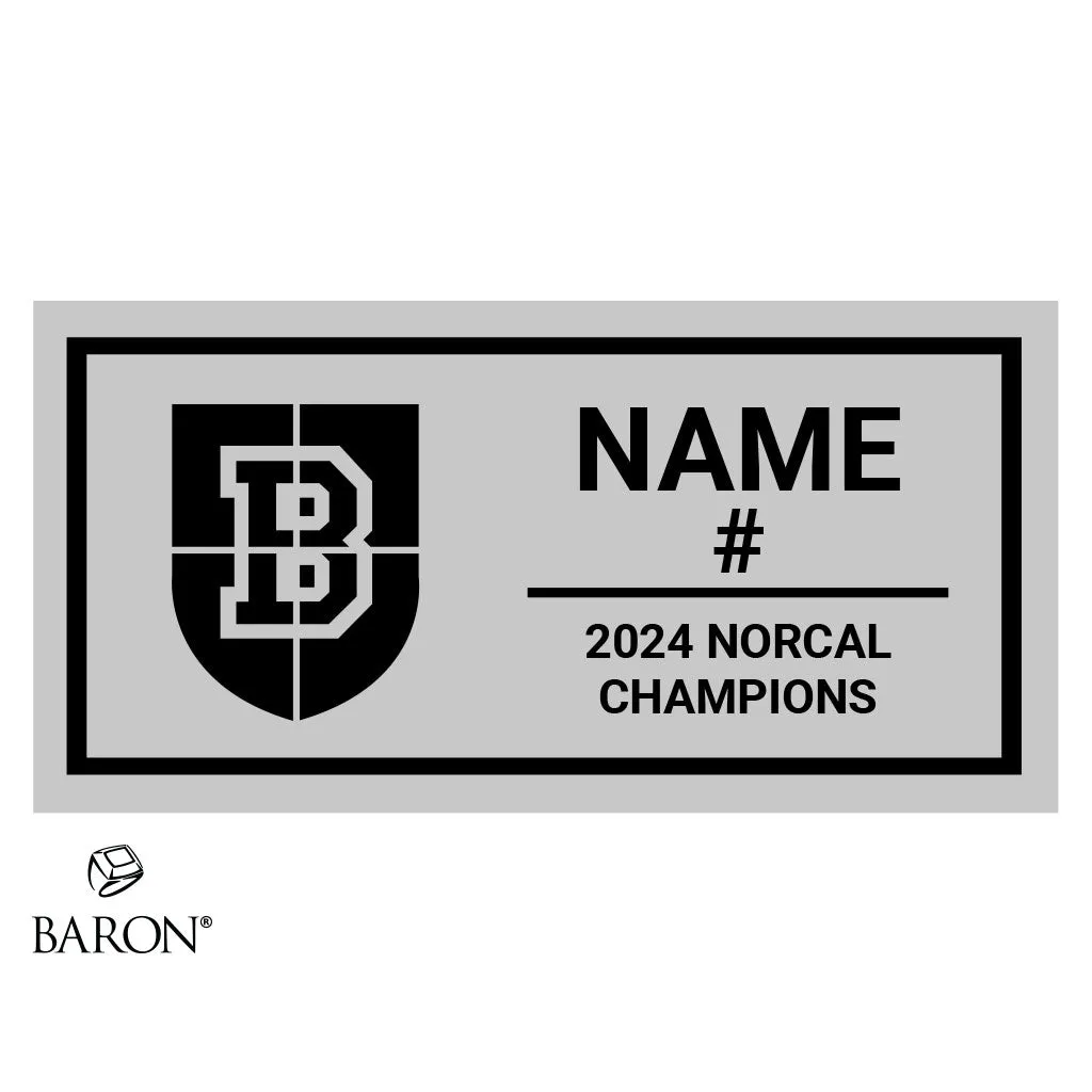Bellarmine College Prep Volleyball 2024 Championship Black LED Ring Box