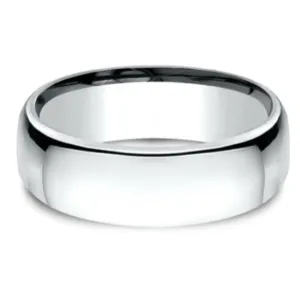 Benchmark Classic 7.5MM European Comfort Fit Mens Wedding Band