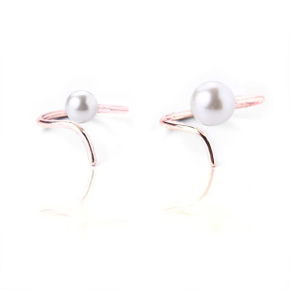 Big pearl ring - Pinkgold