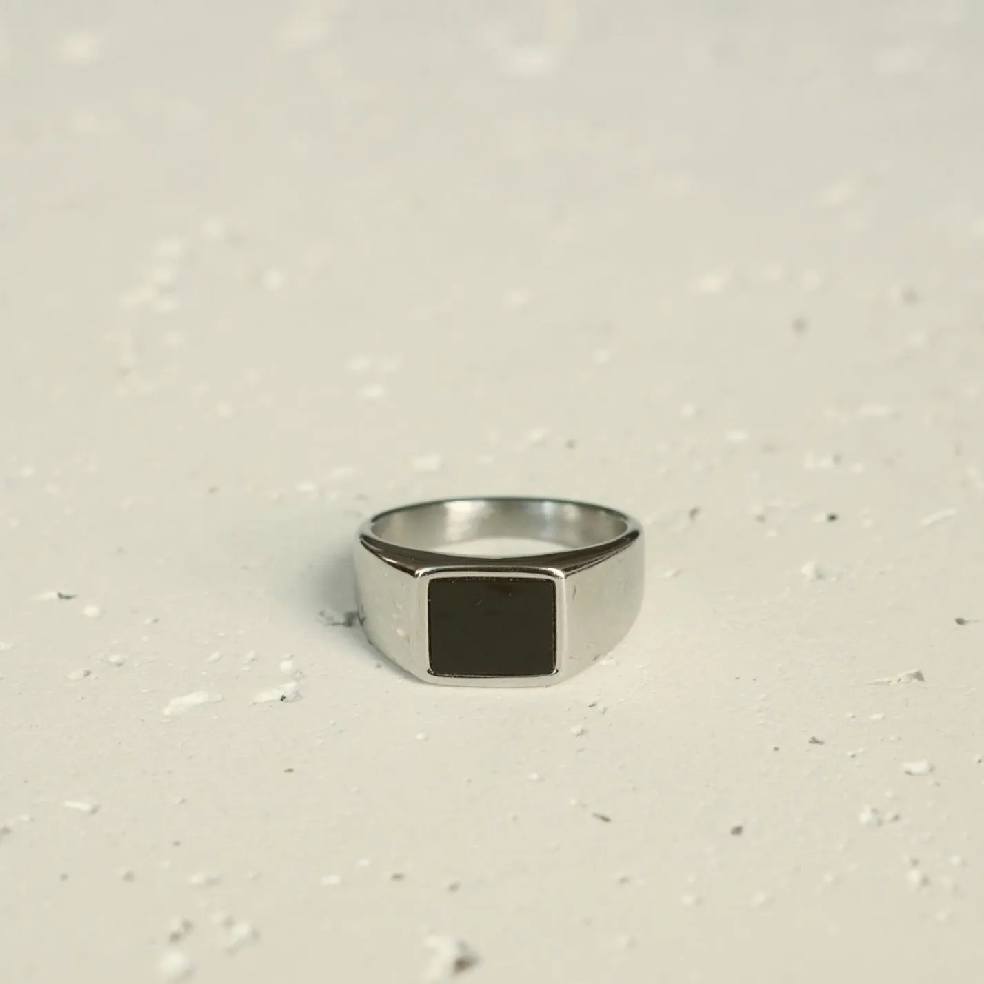 Black Onyx Ring (Silver)