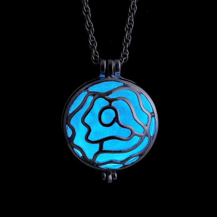 Blue Aqua Luminous Fire Fairy Locket
