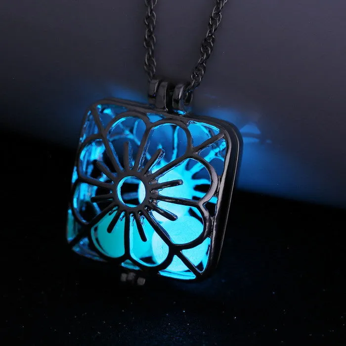 Blue Aqua Luminous Fire Fairy Locket