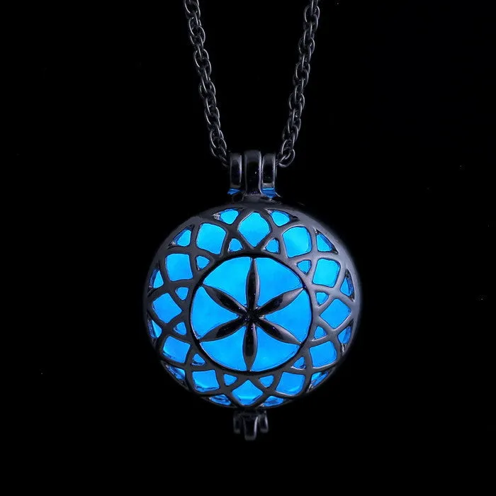 Blue Aqua Luminous Fire Fairy Locket