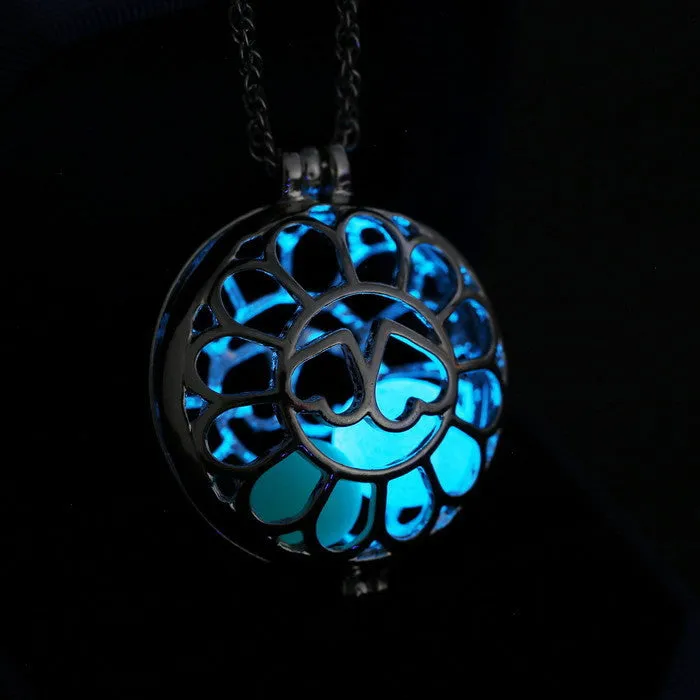 Blue Aqua Luminous Fire Fairy Locket