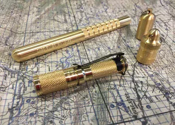 Brass AAA Flashlight by Maratac® REV 4