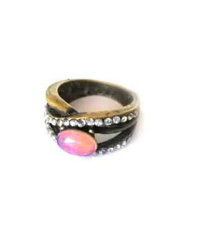 Bronzed Band Stones Mood Ring
