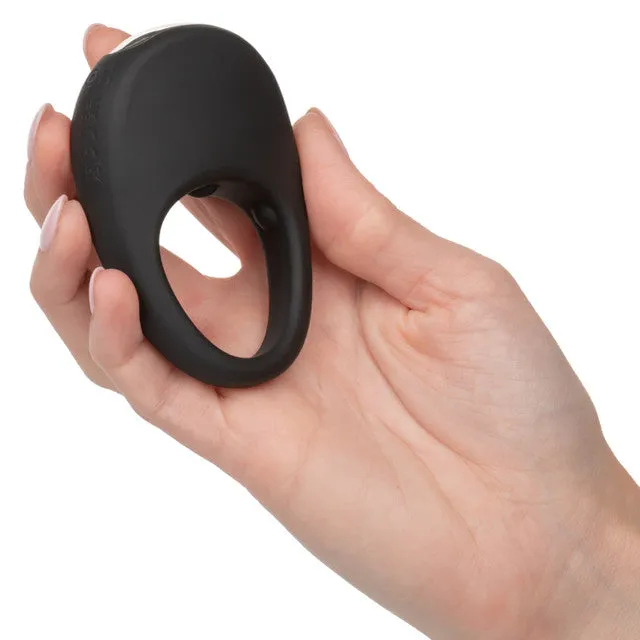 CaleXOtics SILICONE RECHARGEABLE PLEASURE RING Black Turbo Charged Vibrating Cock Ring