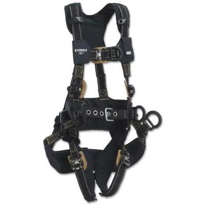 Capital Safety ExoFit NEX Arc Flash Tower Climbing Harnesses, 3 D-Rings, X-Large, Q.C., 70007430138