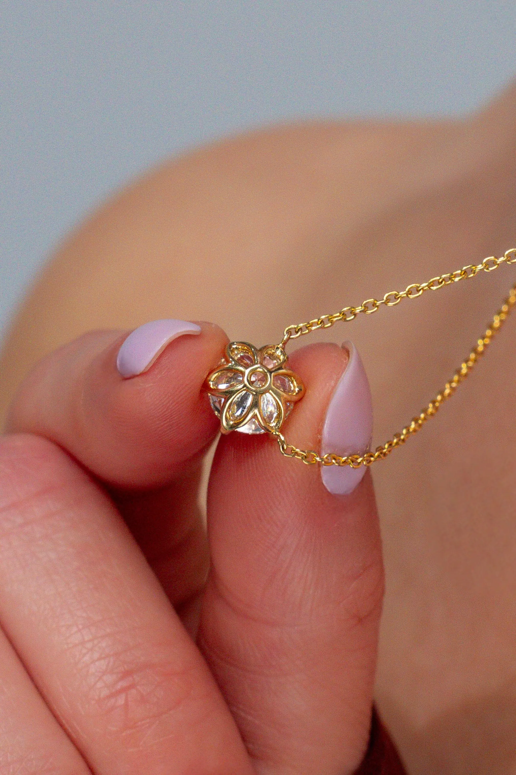 Caraline Round Diamond Pendant