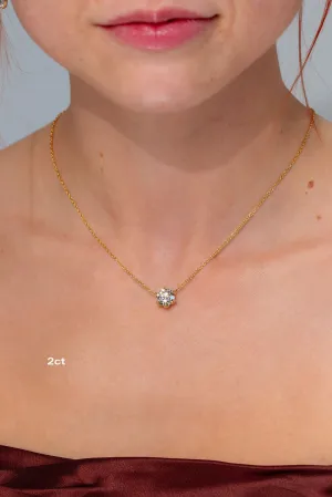 Caraline Round Diamond Pendant