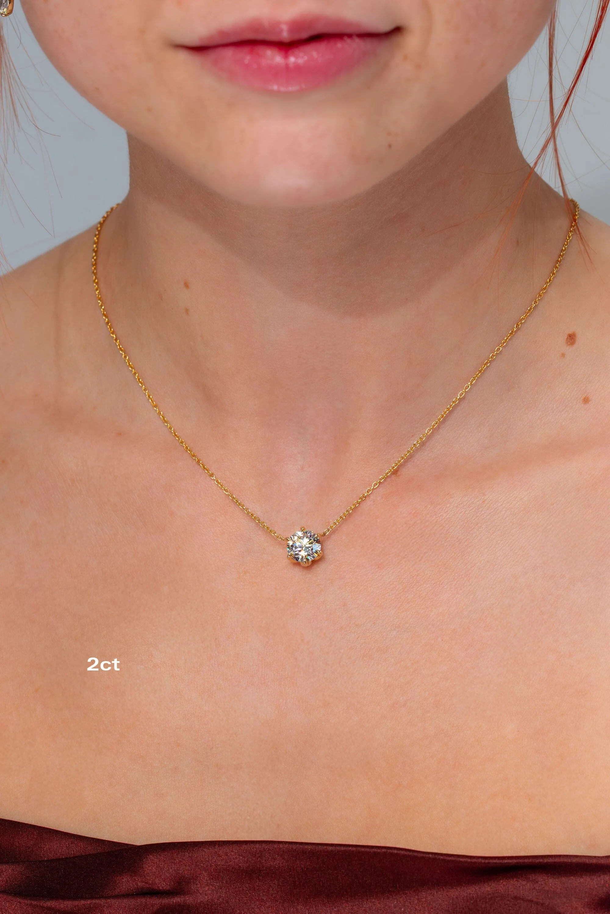 Caraline Round Diamond Pendant