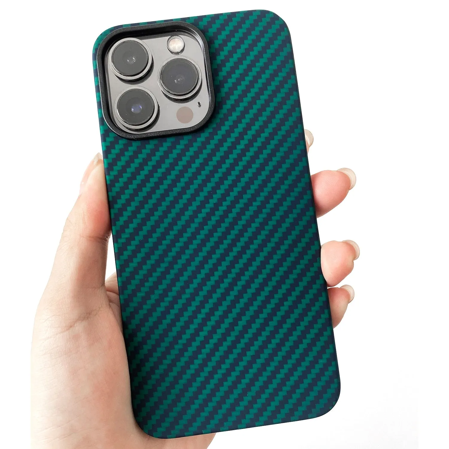 Carbon Fiber Magnetic Geometric Iphone Case
