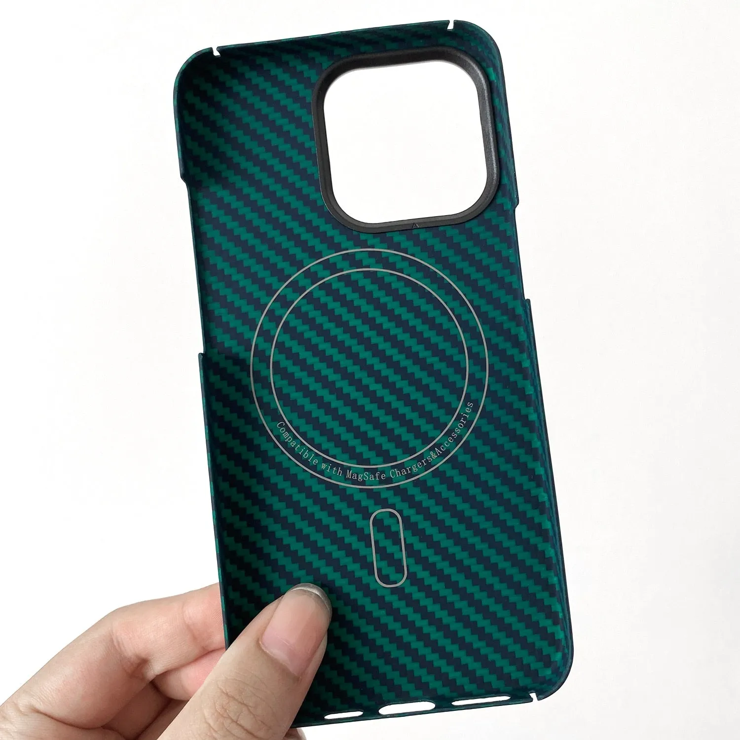 Carbon Fiber Magnetic Geometric Iphone Case