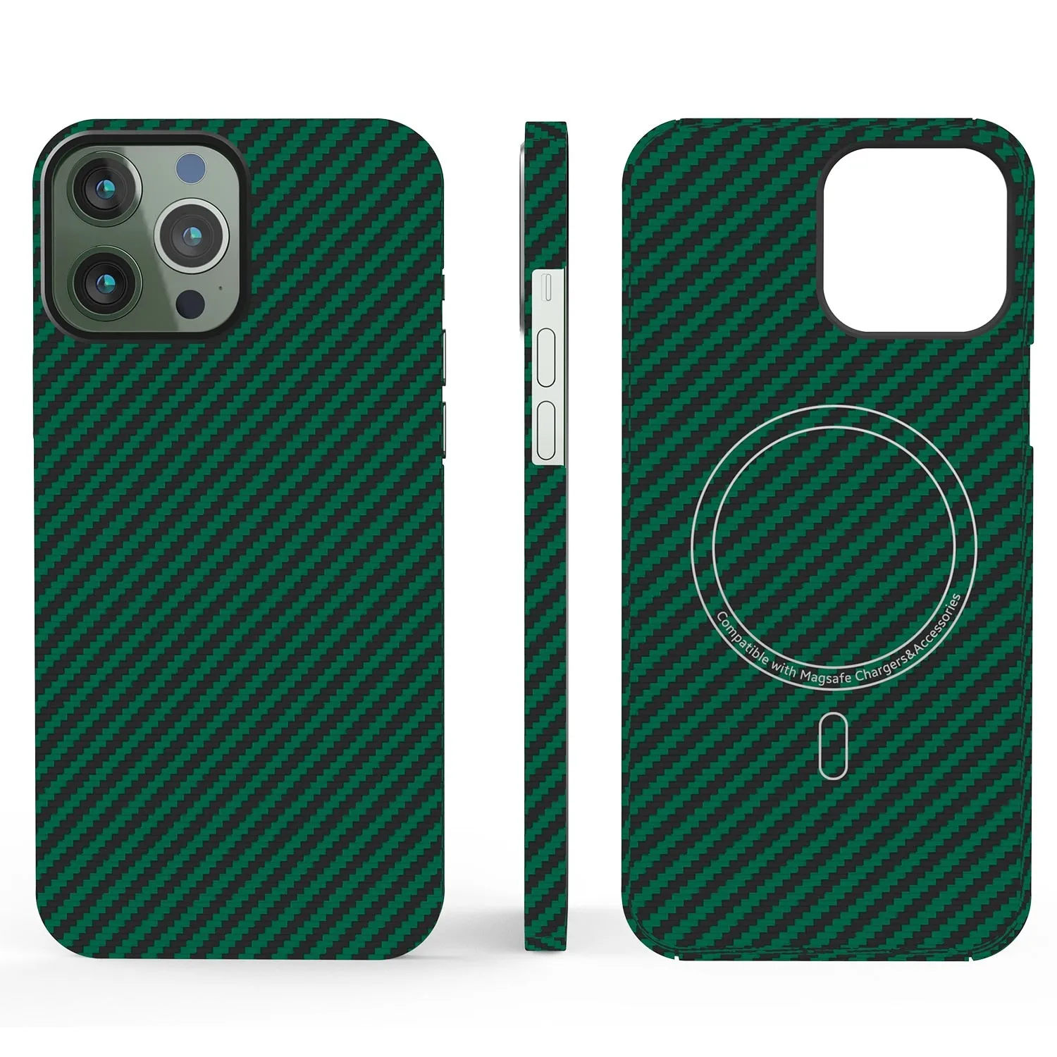 Carbon Fiber Magnetic Geometric Iphone Case