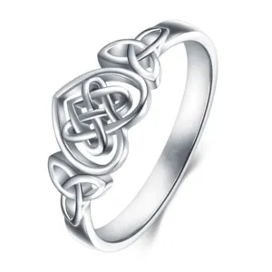 Celtic Knot Heart Ring