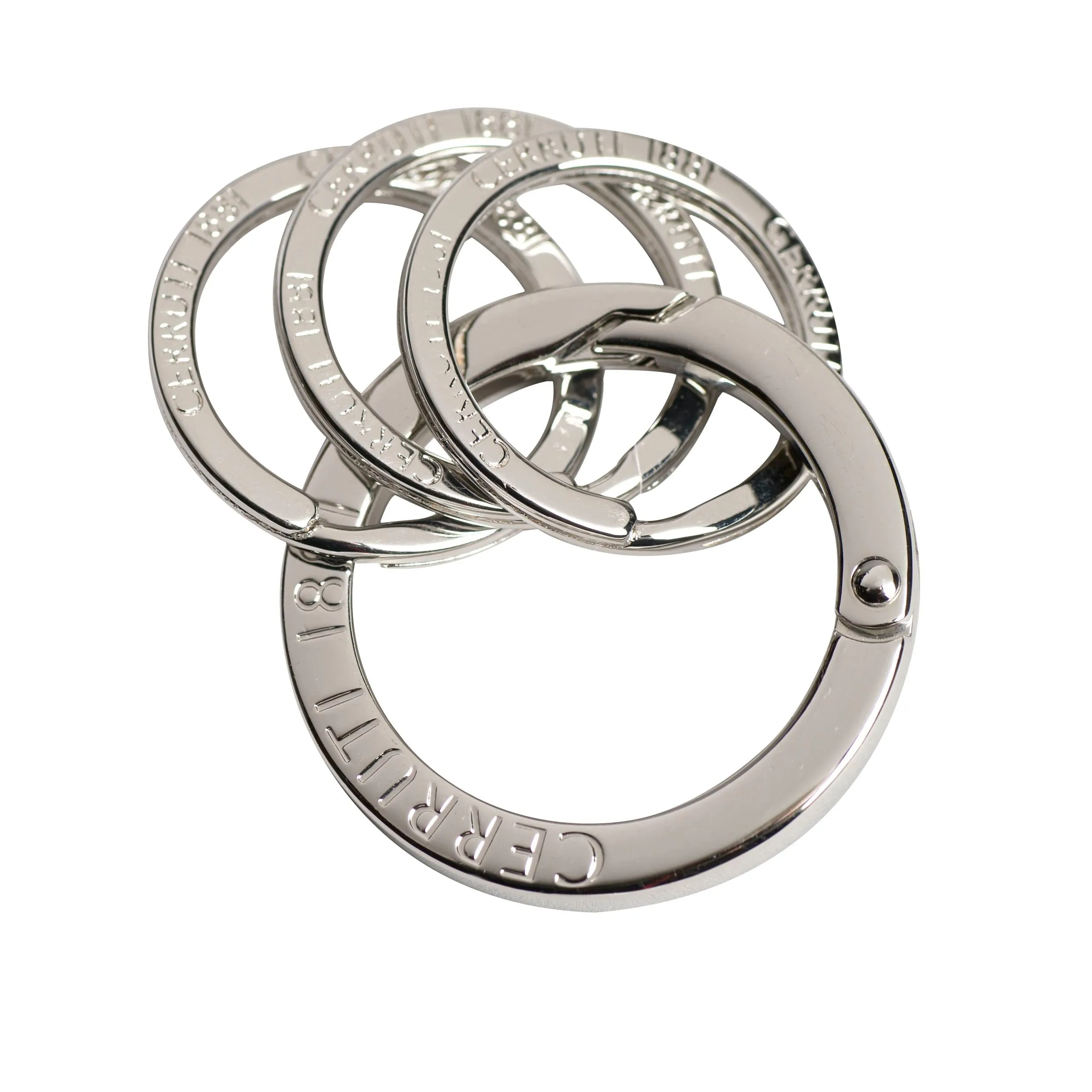 CERRUTI 1881 NAK209-Key ring Zoom Silver