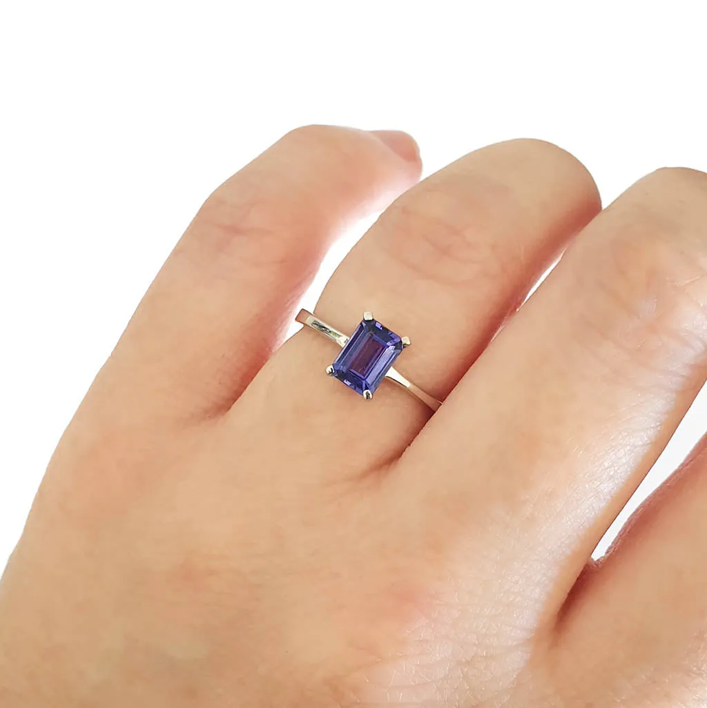 Classic Emerald Cut Solitaire Ring