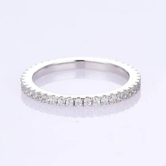 Classic Full Eternity Thin Wedding Band