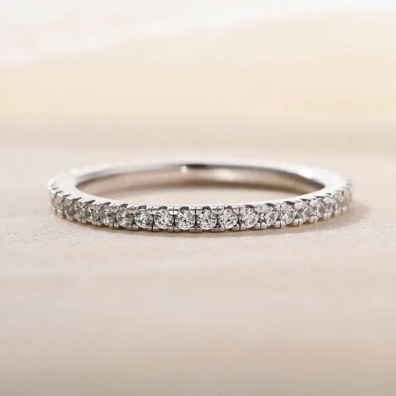Classic Full Eternity Thin Wedding Band