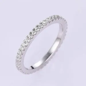 Classic Full Eternity Thin Wedding Band