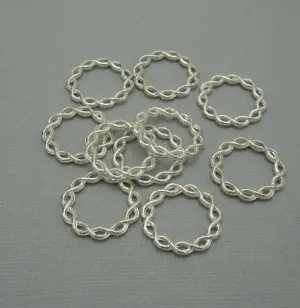 Connector Link Ring Twisted Closed