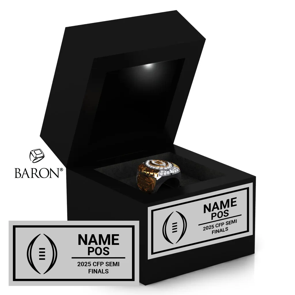 Cotton Bowl Officials 2024 Championship Black LED Ring Box D1.4