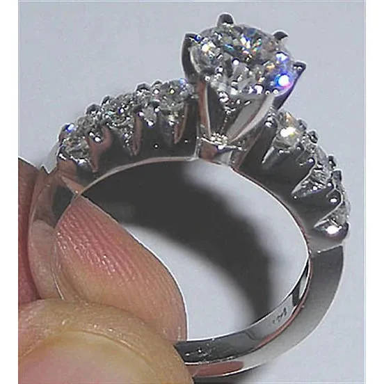 Custom Natural Earth Mined Diamond Wedding Rings