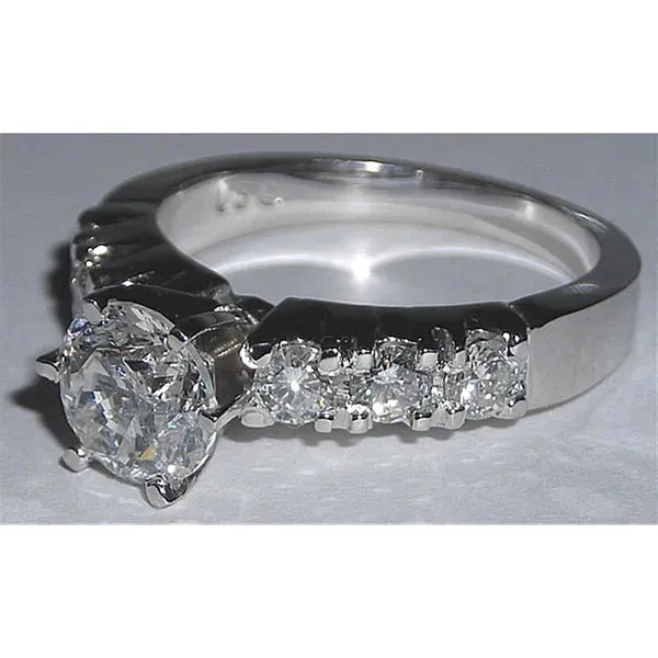 Custom Natural Earth Mined Diamond Wedding Rings