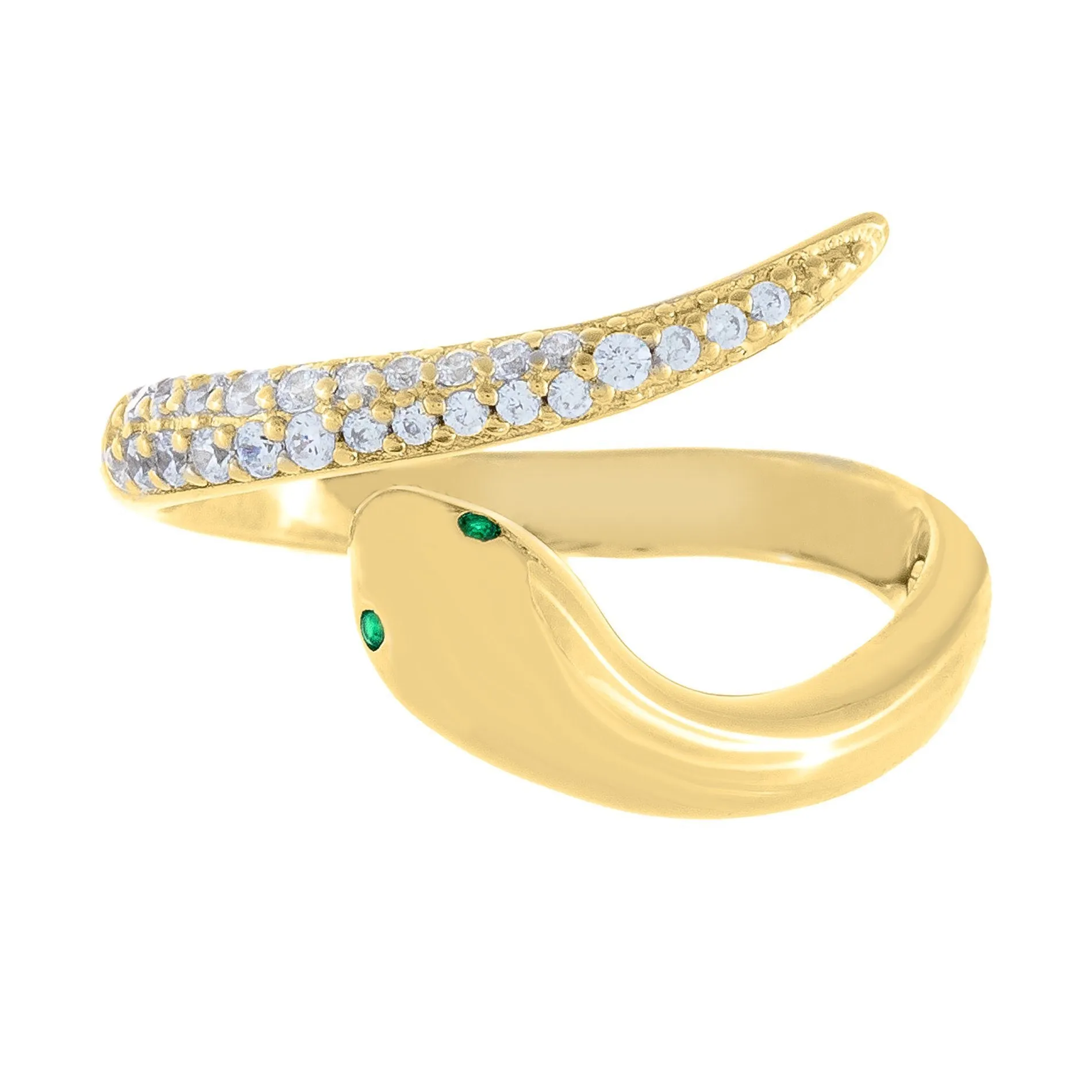 CZ Serpent Wrap Ring