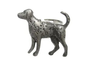 Dalmation Dog Adjustable Size Fashion Ring
