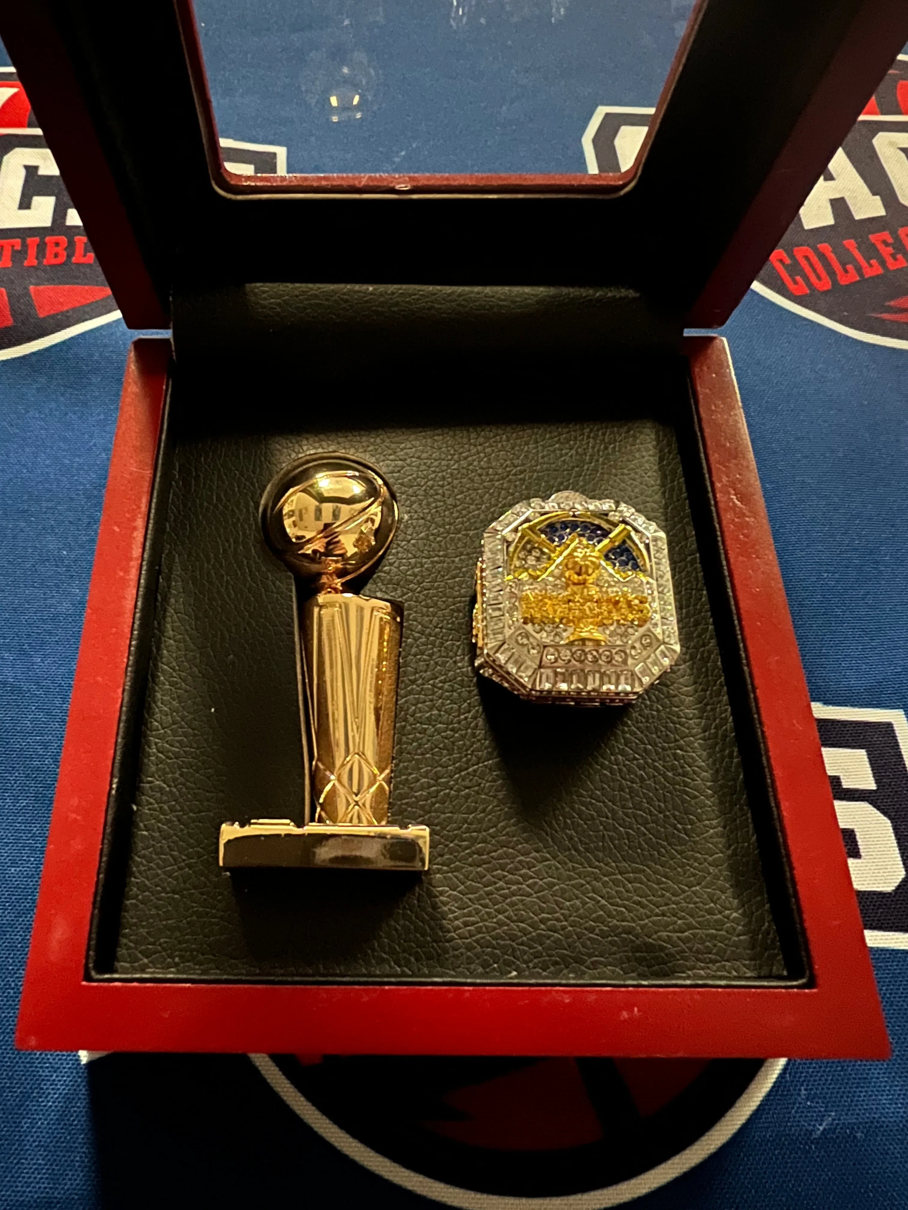 Denver Nuggets 2pc Replica NBA Championship Ring & Trophy with Display Box