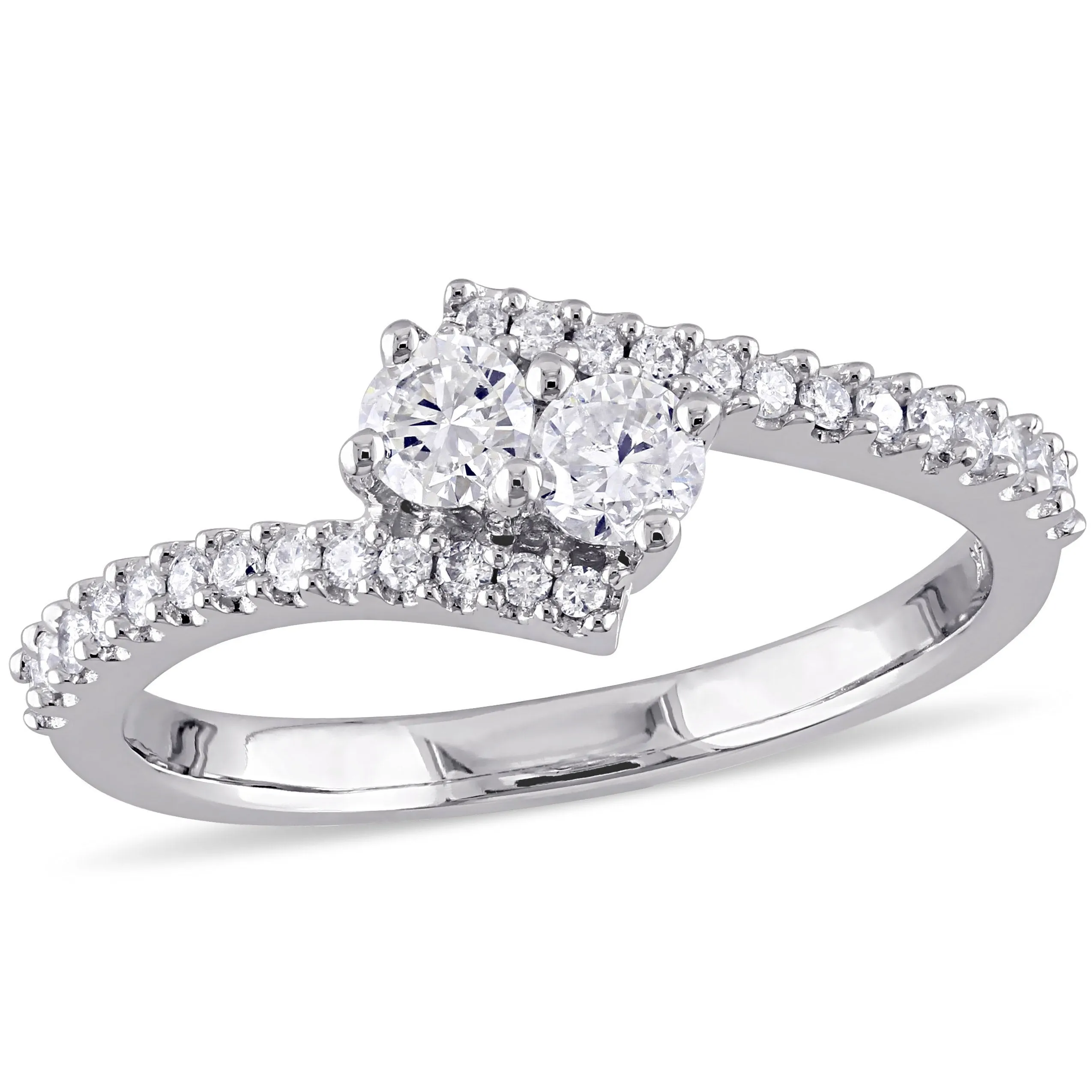 Diamond Bypass Ring