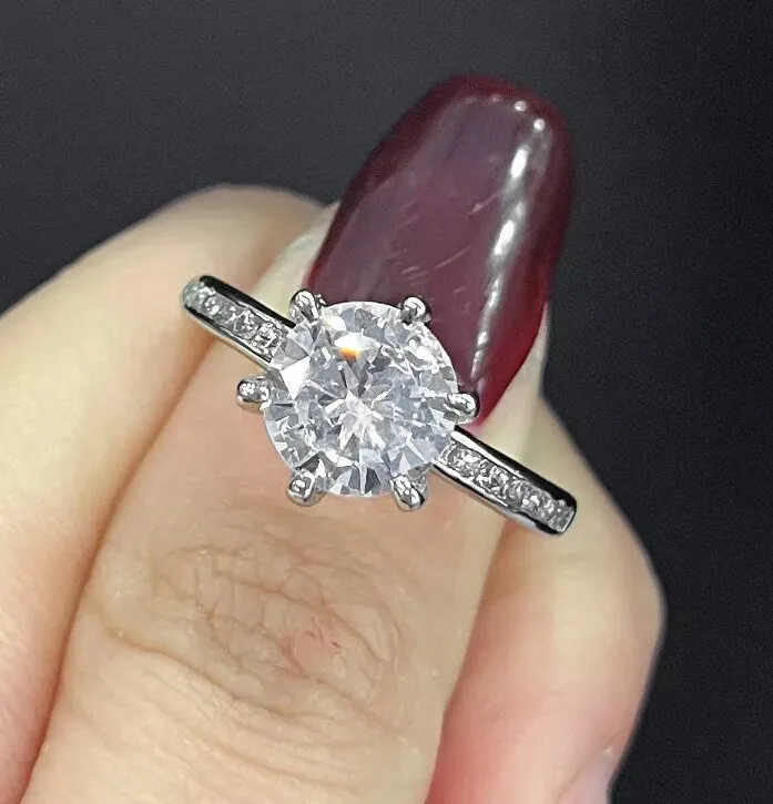 Diamond Engagement Ring | Round Diamond Engagement Ring | Wedding Ring | Womens Engagement Ring | Diamond Ring | Cheap Engagement Rings