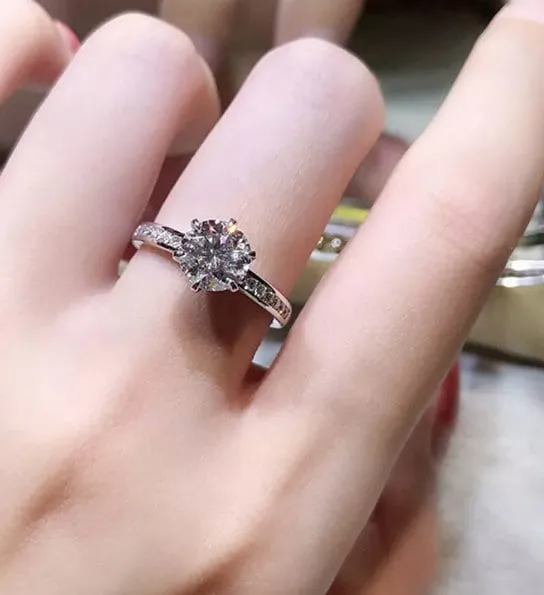 Diamond Engagement Ring | Round Diamond Engagement Ring | Wedding Ring | Womens Engagement Ring | Diamond Ring | Cheap Engagement Rings