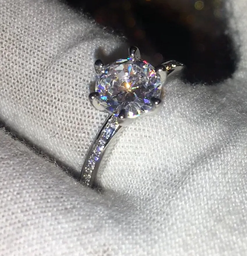 Diamond Engagement Ring | Round Diamond Engagement Ring | Wedding Ring | Womens Engagement Ring | Diamond Ring | Cheap Engagement Rings