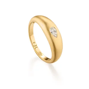 Diamond Tear Drop Ring