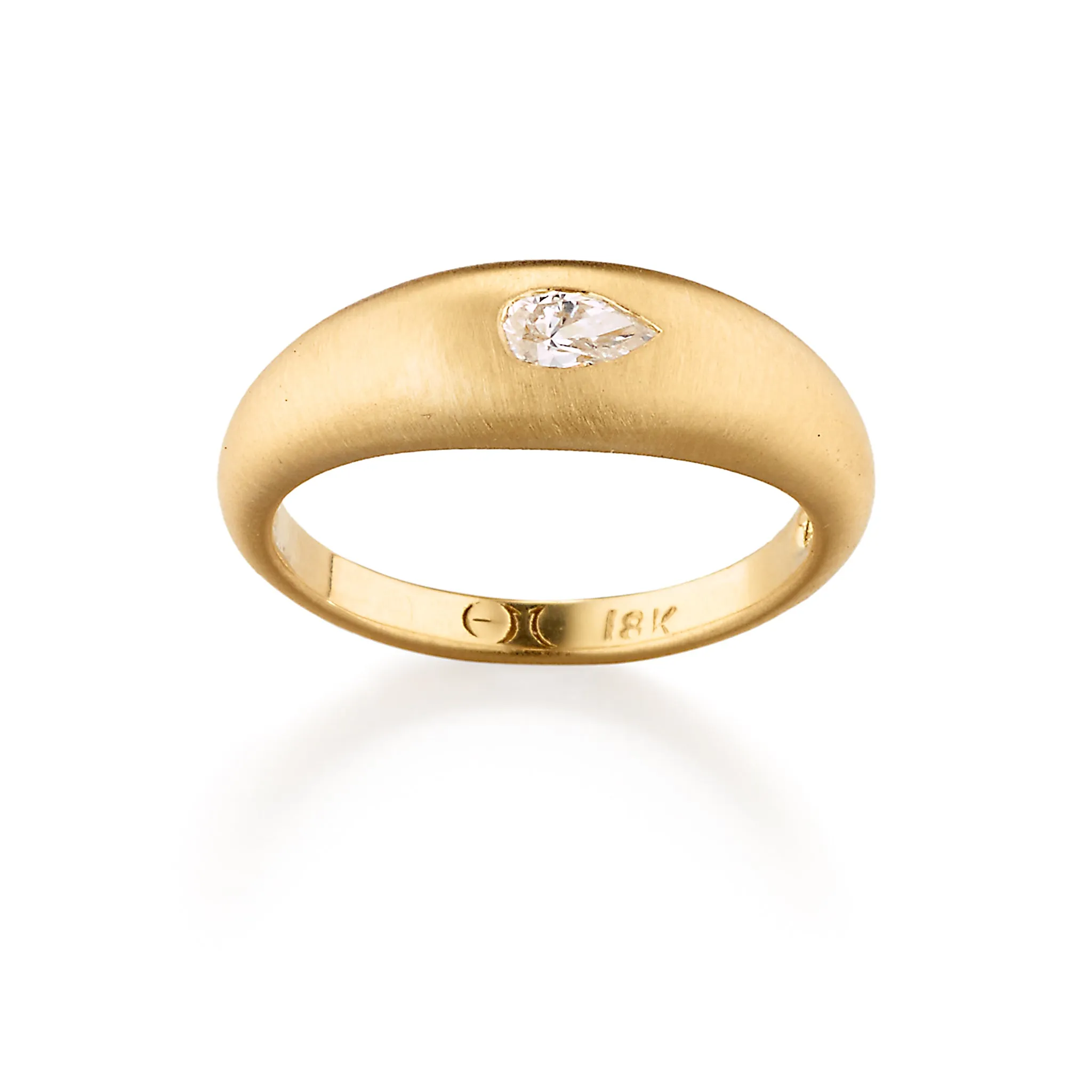 Diamond Tear Drop Ring