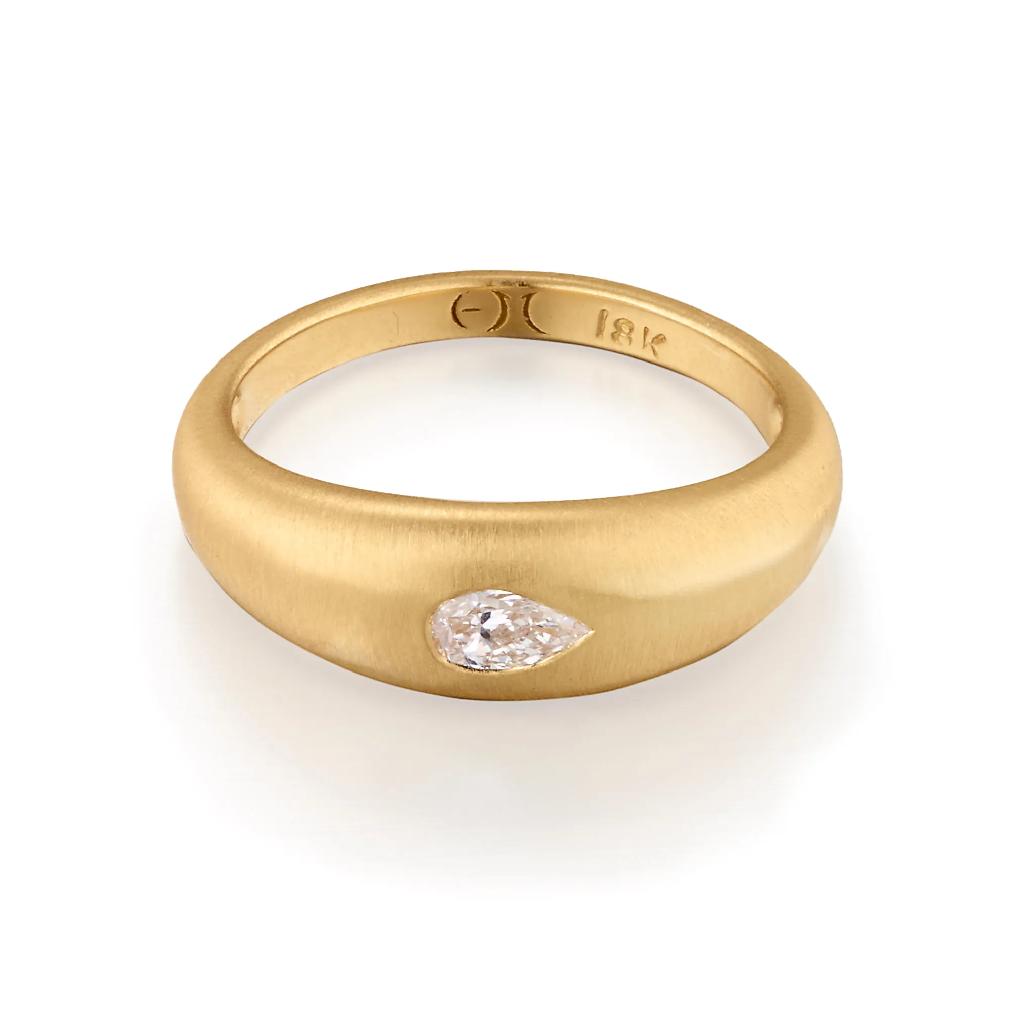 Diamond Tear Drop Ring