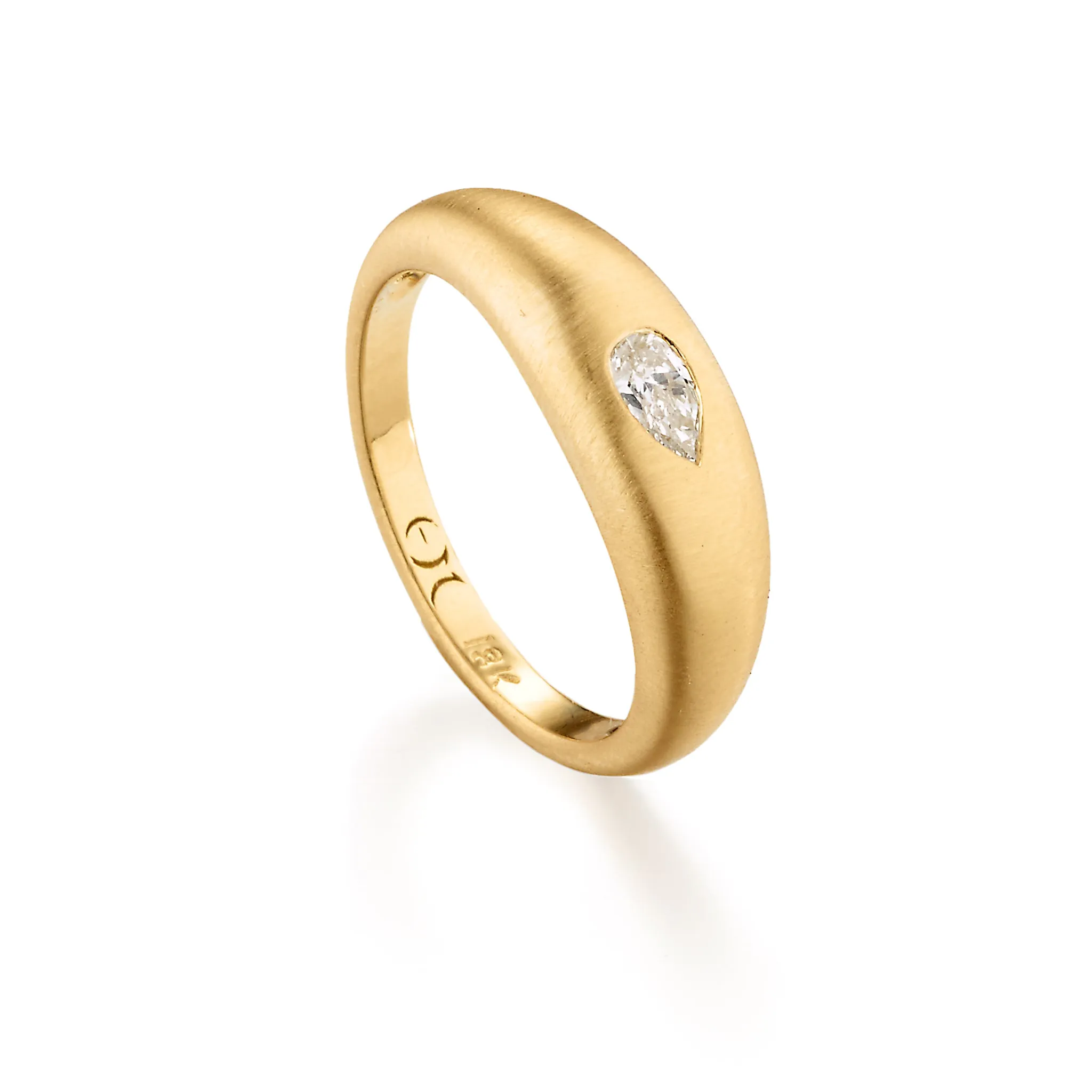Diamond Tear Drop Ring