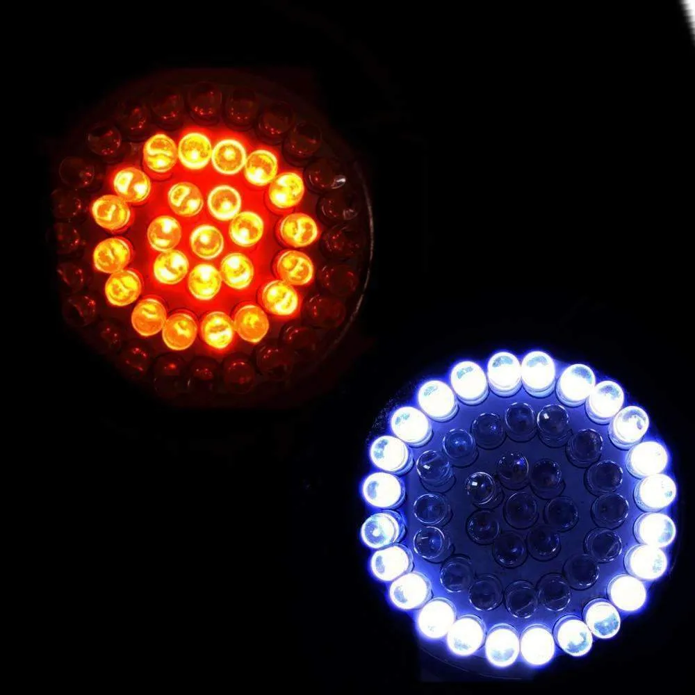 Eagle Lights 2” LED Turn Signal and Running Light Kit for Harley Davidson Motorcycles- Generation I / 1157 Front / 1156 Red Rear