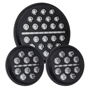 Eagle Lights Slim Line LED Headlight and Auxiliary Light Kit for Harley Davidson / Indian Motorcycle