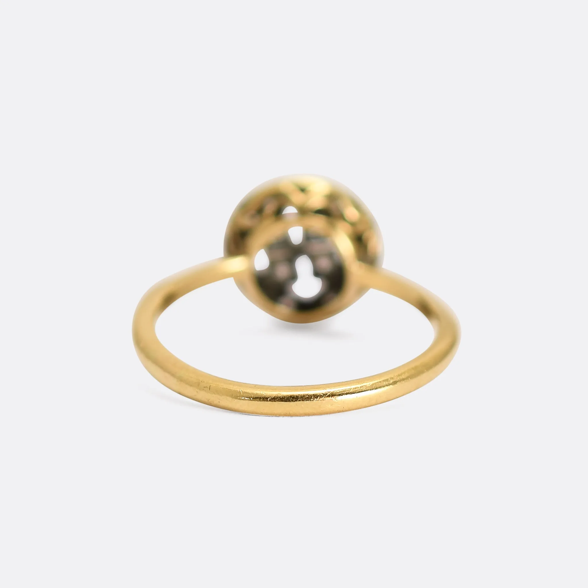 Edwardian Diamond Openwork Swirl Ring