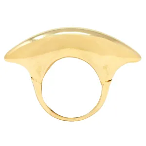 Effedue 1970's 18 Karat Yellow Gold Vintage Domed Bar Ring