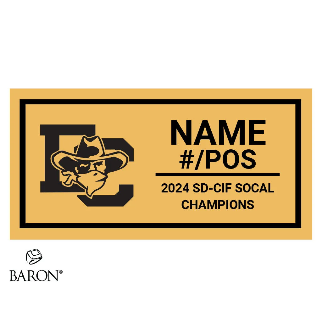 El Capitan High School Football 2024 Championship Black LED Ring Box