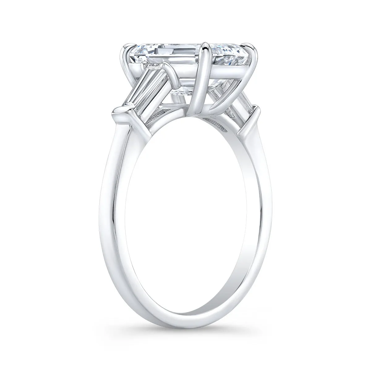 Elongated Baguette Emerald Cut Mounting