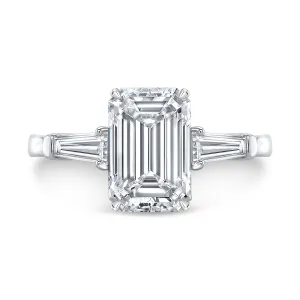 Elongated Baguette Emerald Cut Mounting