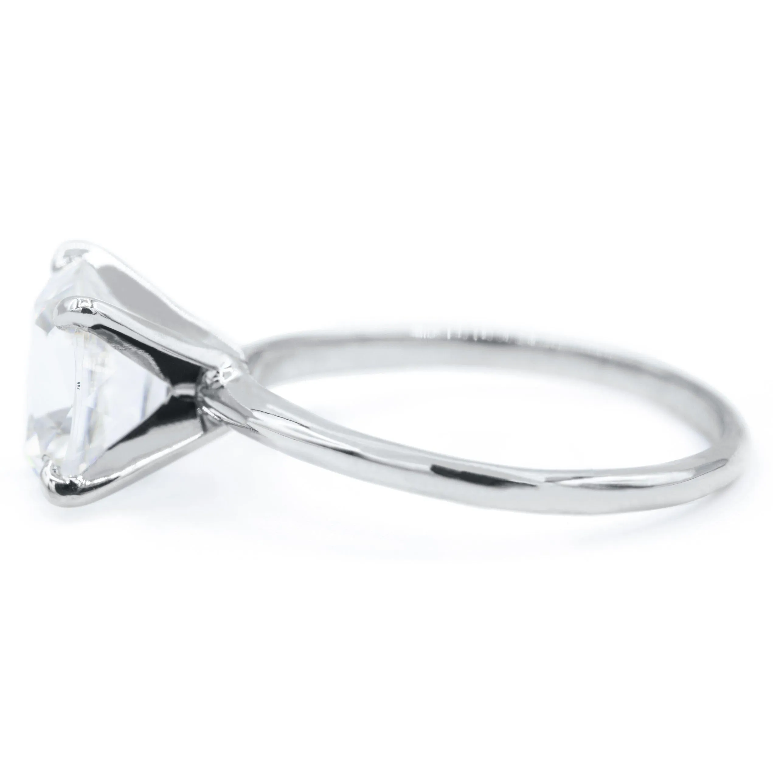 Elongated Cushion Old Mine Cut (OMC) Heirloom Moissanite 4 Prongs FANCY Solitaire Ring