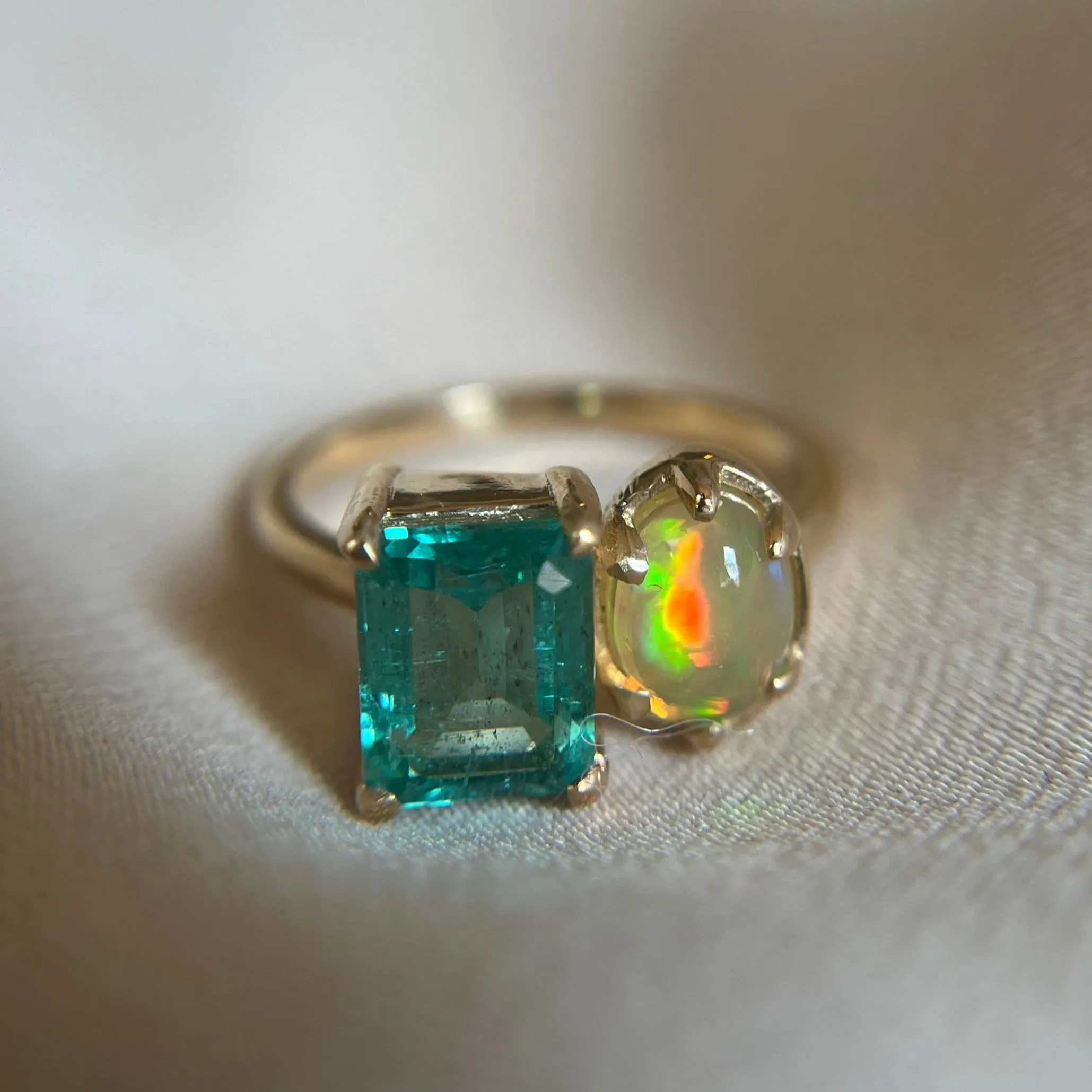 Emerald & Opal Ring